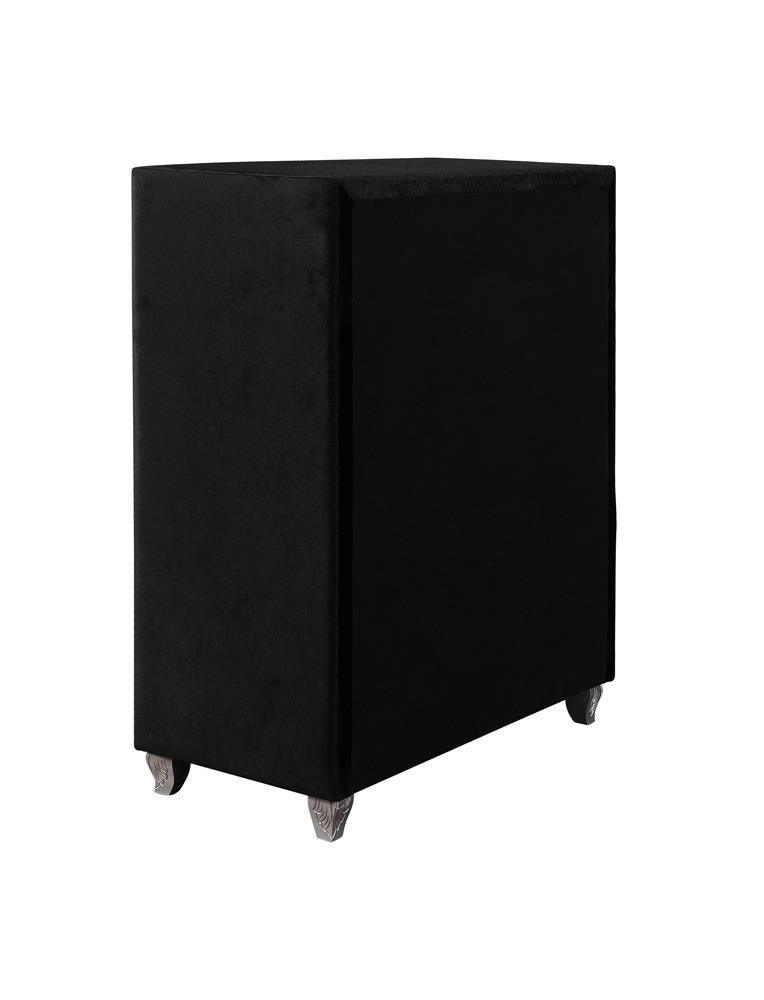 Deanna 5-Drawer Rectangular Chest Black - Ella Furniture
