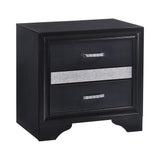 Miranda Queen 2-Drawer Storage Bed Black - Ella Furniture