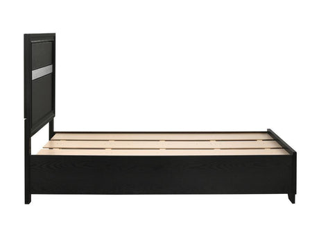Miranda Twin Storage Bed Black - Ella Furniture