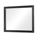 Miranda Rectangular Mirror Black - Ella Furniture