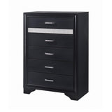 Miranda 2-Drawer Nightstand Tray Black - Ella Furniture