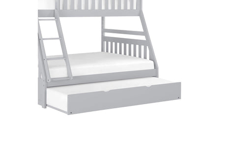 Orion Gray Youth Contemporary Transitional Engineered Wood Triple Twin Bunkbed Bedroom Set - Ella Furniture
