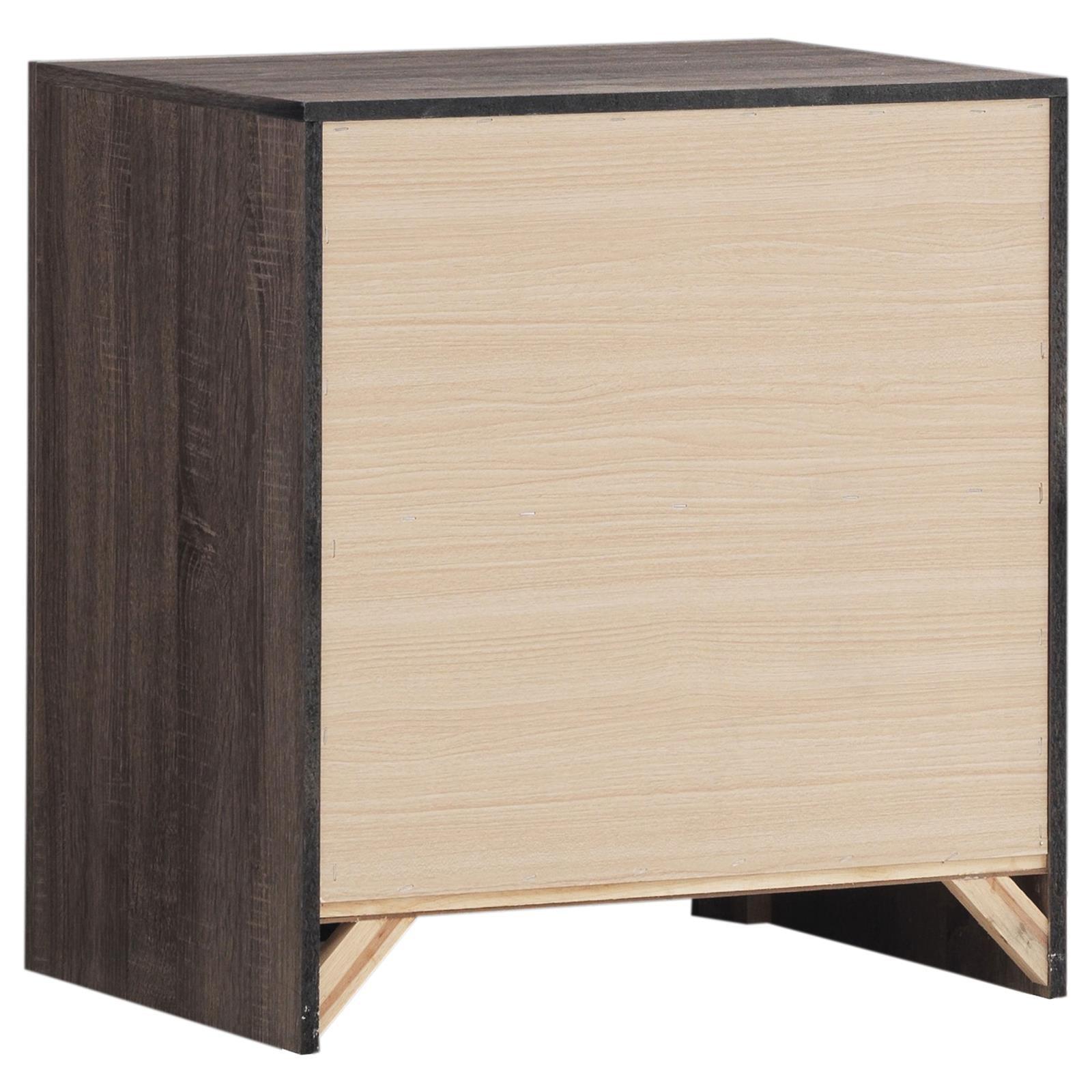 Brantford 2-Drawer Nightstand Barrel Oak - Ella Furniture