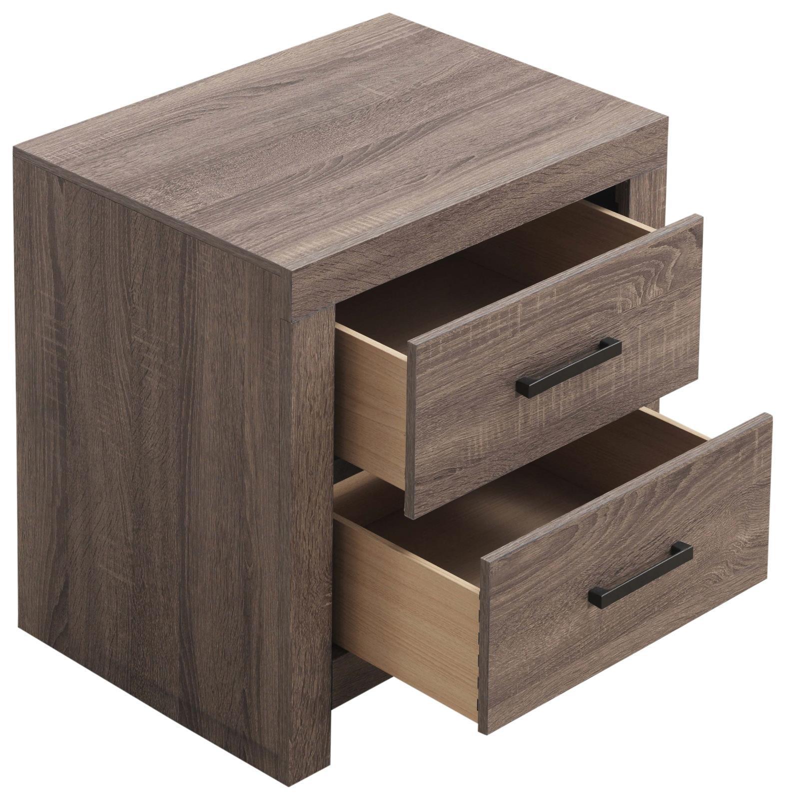 Brantford 2-Drawer Nightstand Barrel Oak - Ella Furniture