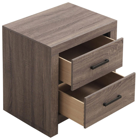 Brantford 2-Drawer Nightstand Barrel Oak - Ella Furniture