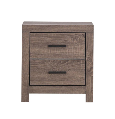 Brantford 2-Drawer Nightstand Barrel Oak - Ella Furniture
