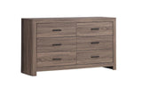 Brantford 6-Drawer Dresser Barrel Oak - Ella Furniture