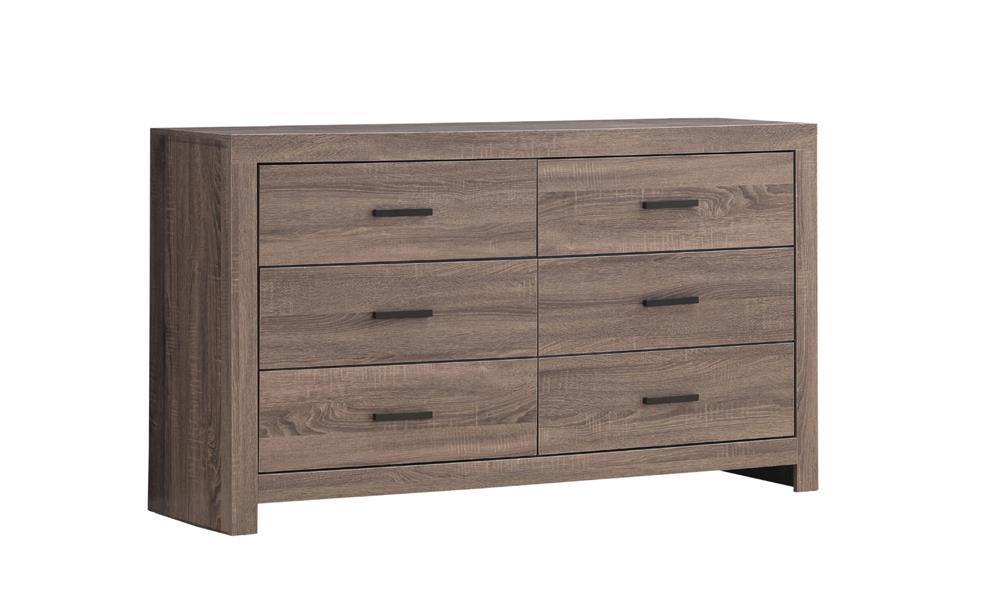 Brantford 6-Drawer Dresser Barrel Oak - Ella Furniture