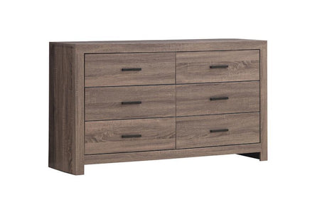 Brantford 6-Drawer Dresser Barrel Oak - Ella Furniture