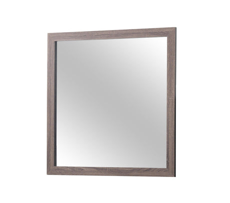 Brantford Rectangle Dresser Mirror Barrel Oak - Ella Furniture