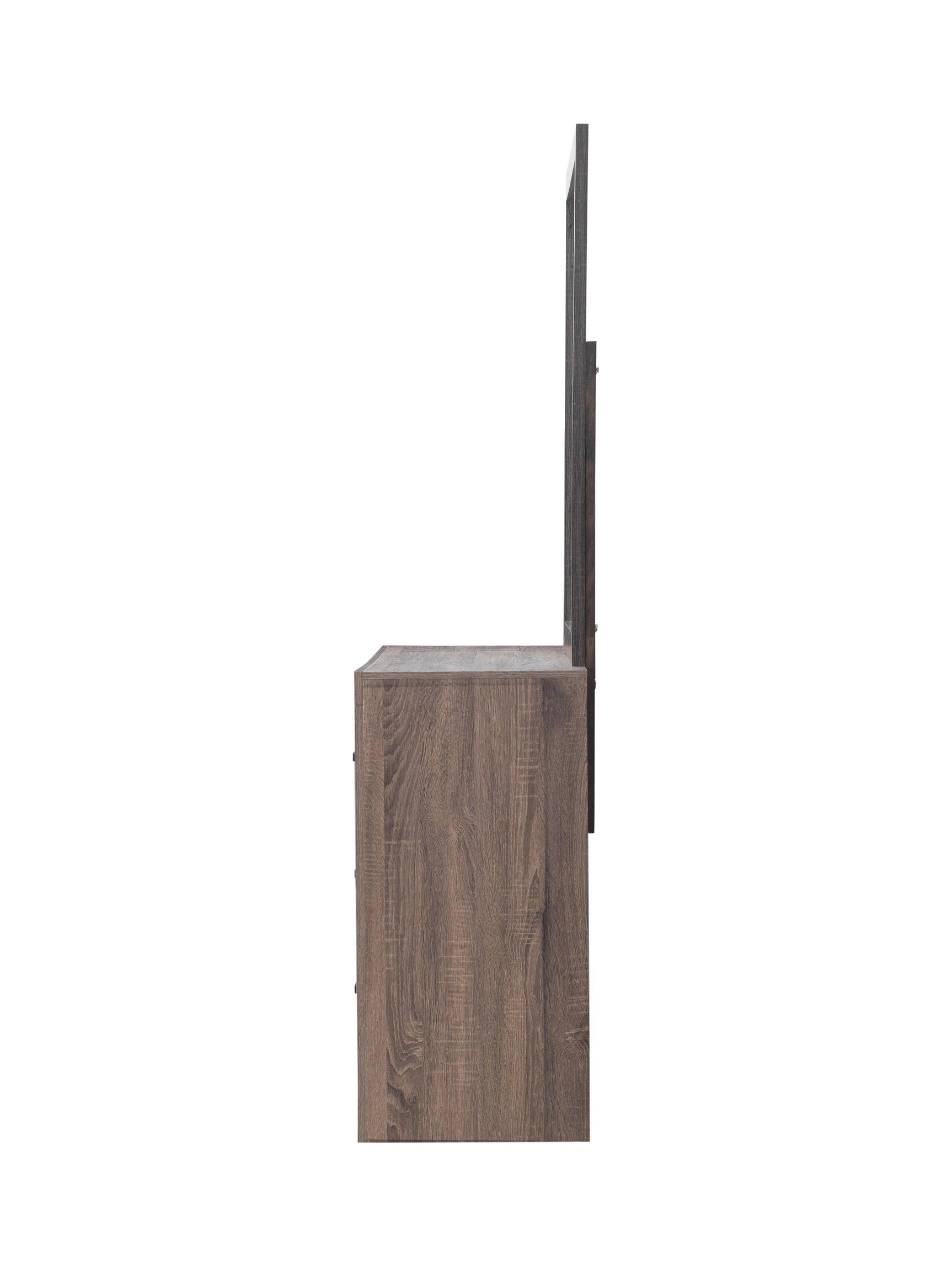 Brantford Rectangle Dresser Mirror Barrel Oak - Ella Furniture