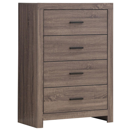 Brantford 4-Drawer Chest Barrel Oak - Ella Furniture