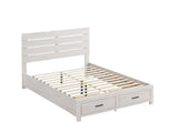 Brantford Queen Storage Bed Coastal White - Ella Furniture