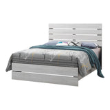 Brantford Eastern King Panel Bed Coastal White - Ella Furniture