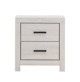 Brantford 2-Drawer Nightstand Coastal White - Ella Furniture