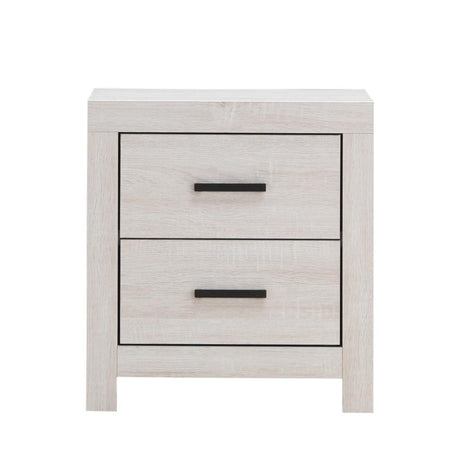 Brantford 2-Drawer Nightstand Coastal White - Ella Furniture