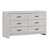 Brantford 6-Drawer Dresser Coastal White - Ella Furniture