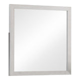 Brantford Rectangle Dresser Mirror Coastal White - Ella Furniture