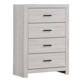 Brantford 4-Drawer Chest Coastal White - Ella Furniture