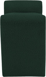 Stylus Green Boucle Fabric 31.5" Bench - Ella Furniture