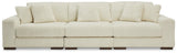 Lindyn Ivory 3-Piece Sectional - Ella Furniture