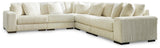 Lindyn Fog 5-Piece Sectional - Ella Furniture