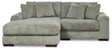 Lindyn Fog 2-Piece Sectional With Chaise - Ella Furniture