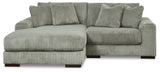 Lindyn Fog 2-Piece Sectional With Chaise - Ella Furniture