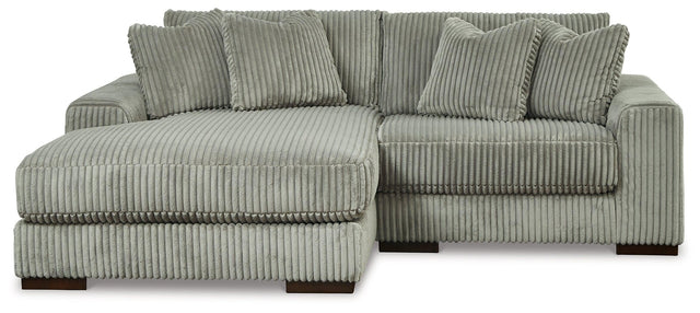 Lindyn Fog 2-Piece Sectional With Chaise - Ella Furniture