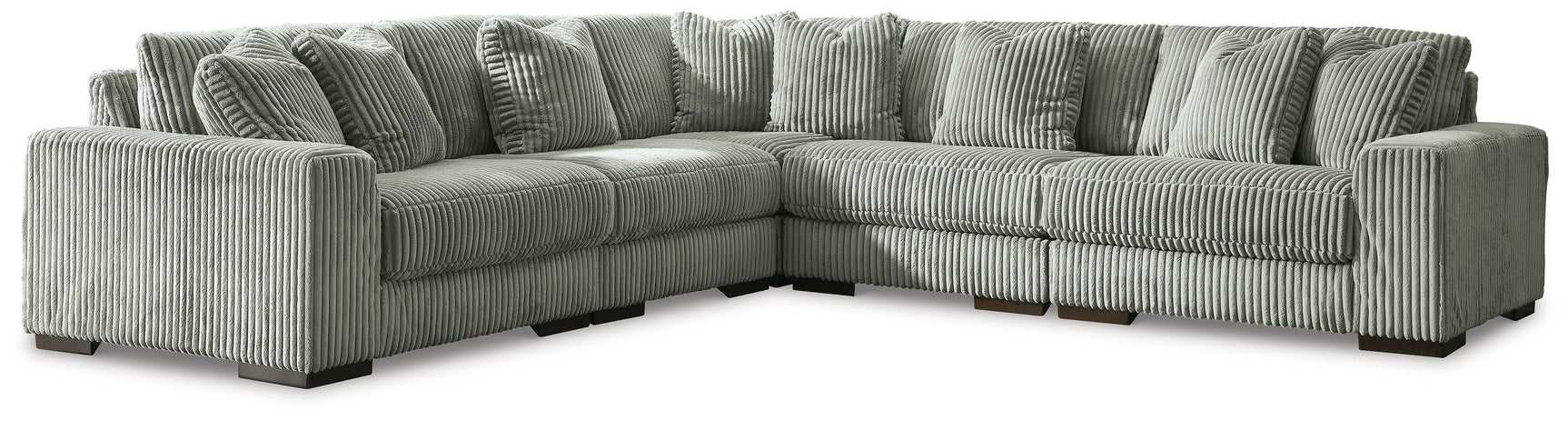 Lindyn Fog 5-Piece Sectional - Ella Furniture