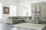 Lindyn Fog 5-Piece Sectional - Ella Furniture