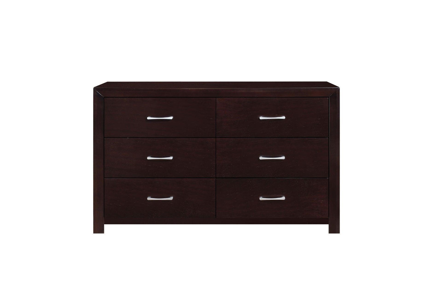 Edina Espresso Contemporary Solid Hardwood Faux Leather Upholstered Tufted Platform Bedroom Set - Ella Furniture