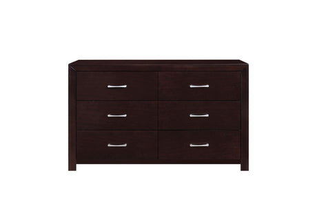Edina Espresso Faux Veneer Engineered Wood Faux Leather Upholstered Tufted Youth Panel Bedroom Set - Ella Furniture