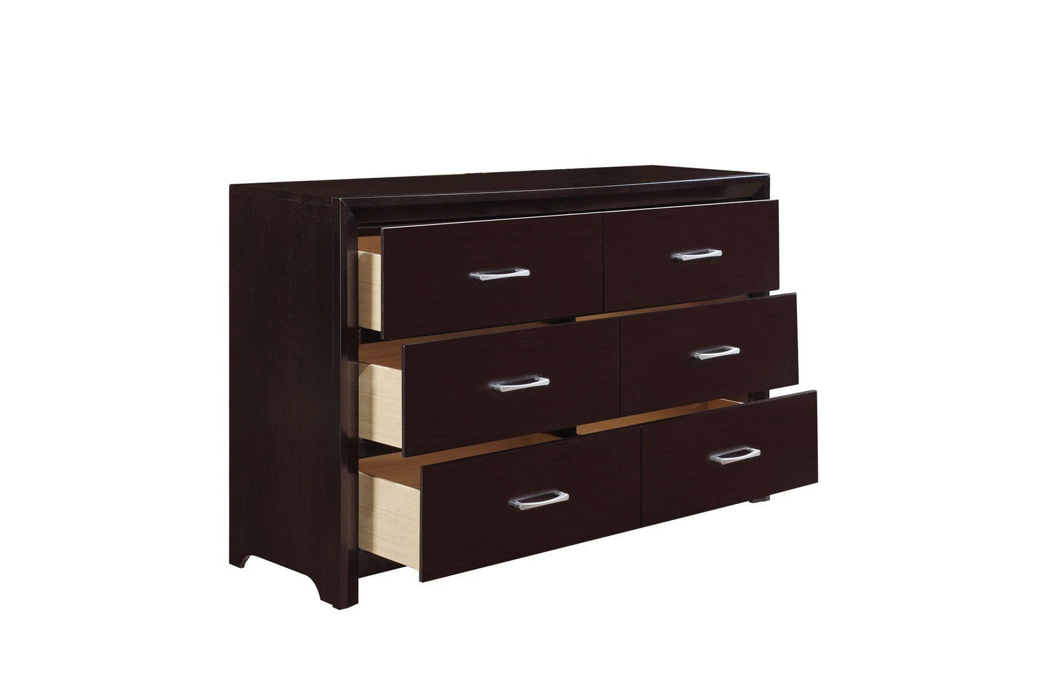 Edina Espresso Faux Veneer Engineered Wood Faux Leather Upholstered Tufted Youth Panel Bedroom Set - Ella Furniture