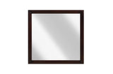 Edina Espresso Faux Veneer Engineered Wood Faux Leather Upholstered Tufted Youth Panel Bedroom Set - Ella Furniture