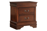 Mayville Burnished Brown Cherry Modern Traditional Solid Wood Panel Bedroom Set - Ella Furniture