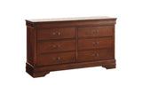 Mayville Burnished Brown Cherry Modern Traditional Solid Wood Panel Bedroom Set - Ella Furniture