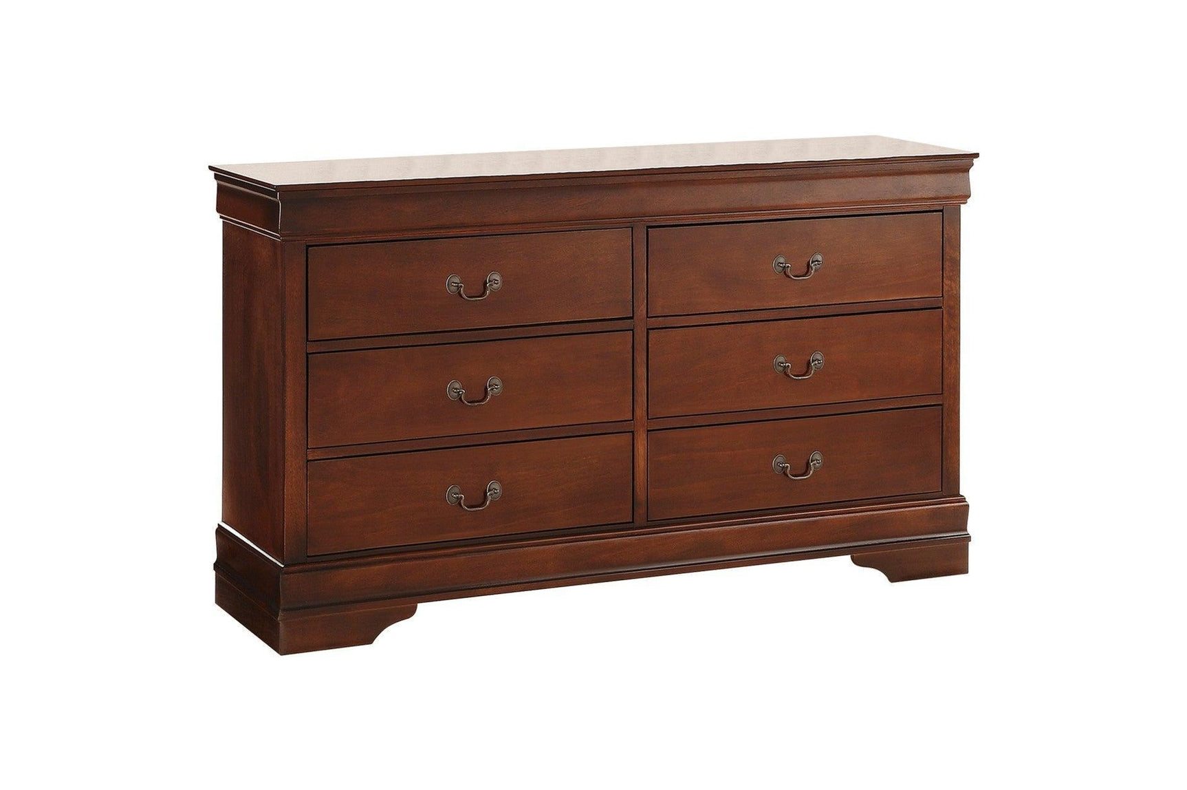 Mayville Burnished Brown Cherry Modern Traditional Solid Wood Panel Bedroom Set - Ella Furniture