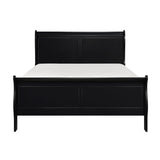 Mayville Black Wood Modern Traditional Okume Veneer Wood And Engineered Wood Full Bed - Ella Furniture