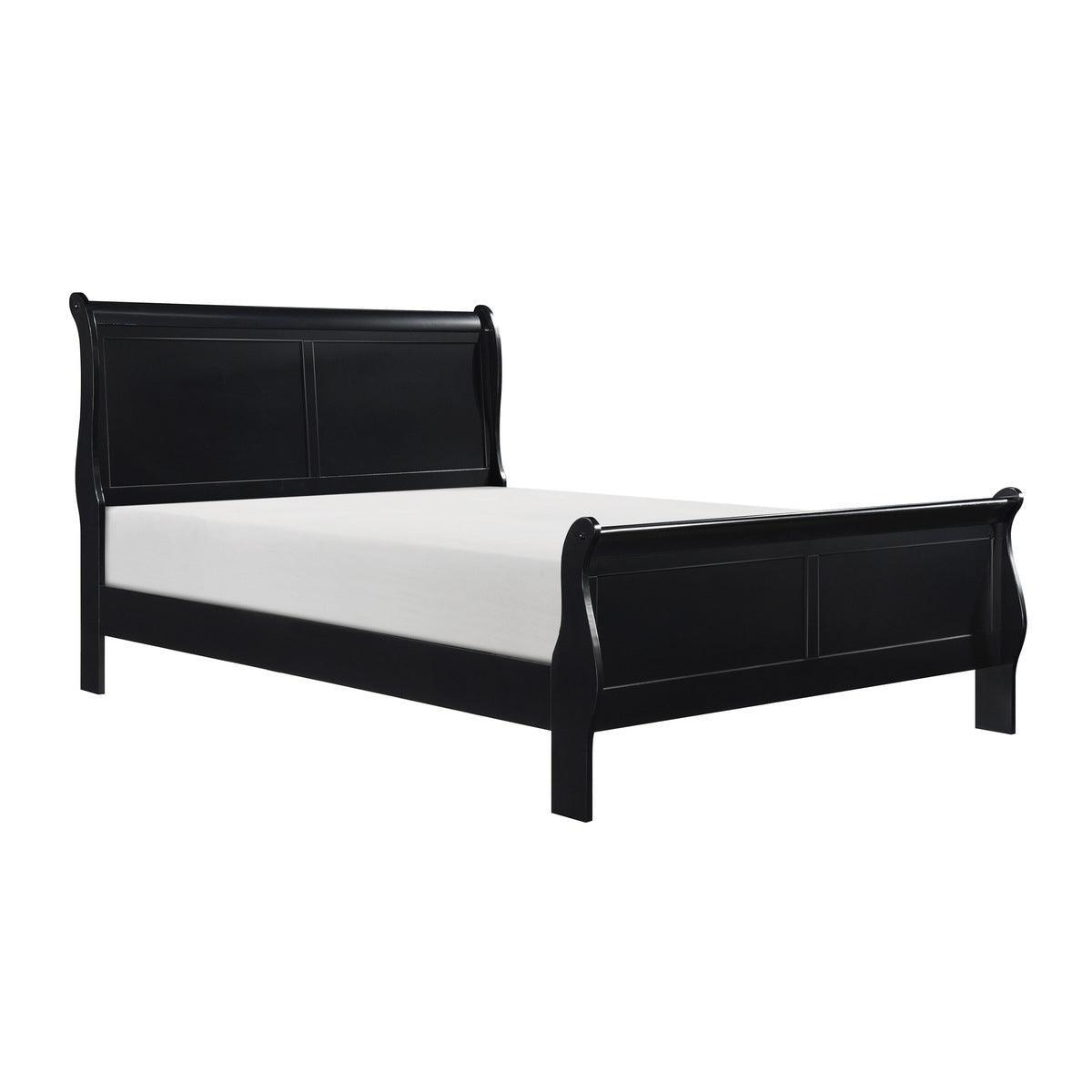 Mayville Black Cherry Modern Traditional Okume Veneer Wood And Engineered Wood King Panel Bed - Ella Furniture