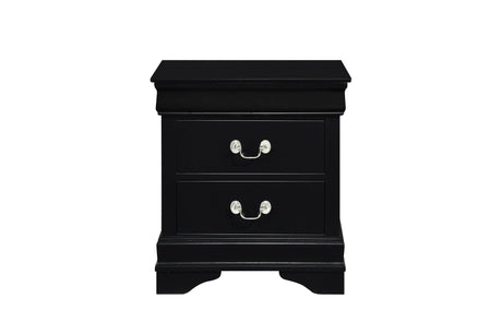 Mayville Black Modern Traditional Solid Wood Sleigh Bedroom Set - Ella Furniture