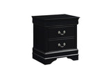Mayville Black Modern Traditional Solid Wood Sleigh Bedroom Set - Ella Furniture