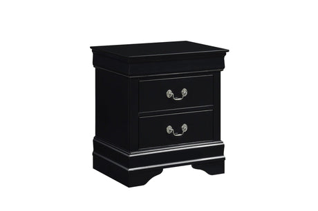 Mayville Black Modern Traditional Solid Wood Sleigh Bedroom Set - Ella Furniture