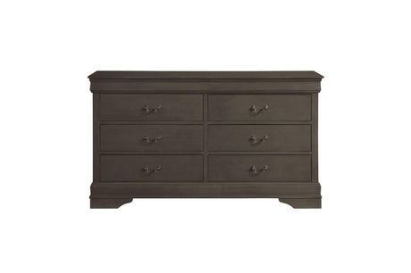 Mayville Stained Gray Modern Traditional Solid Wood Sleigh Bedroom Set - Ella Furniture