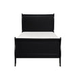 Mayville Black Modern Traditional Okume Veneer, Wood And Engineered Wood Youth Twin Sleigh Bed - Ella Furniture