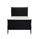 Mayville Black Modern Contemporary Traditional Sleek Wood And Engineered Wood Twin Bed - Ella Furniture