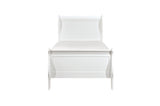 Mayville White Modern Traditional Solid Wood Panel Bedroom Set - Ella Furniture