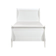 Mayville White Traditional Okume Veneer, Wood And Engineered Wood Youth Twin Sleigh Bedroom Set - Ella Furniture