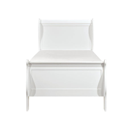 Mayville White Modern Traditional Wood And Engineered Wood Twin Bed - Ella Furniture