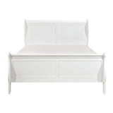 Mayville White Traditional Okume Veneer, Wood And Engineered Wood Youth Queen Sleigh Bed - Ella Furniture